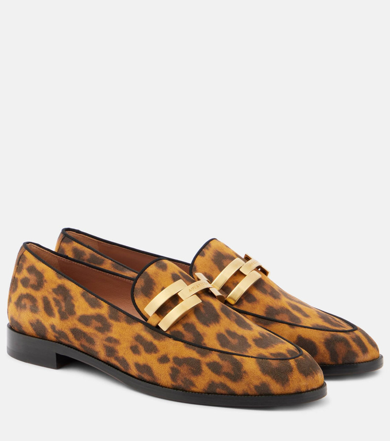 Brandi leopard-print leather loafers 1