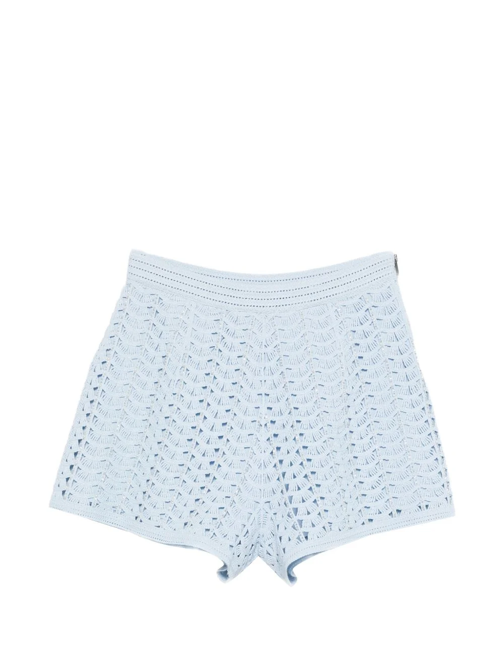 crochet zip shorts - 1
