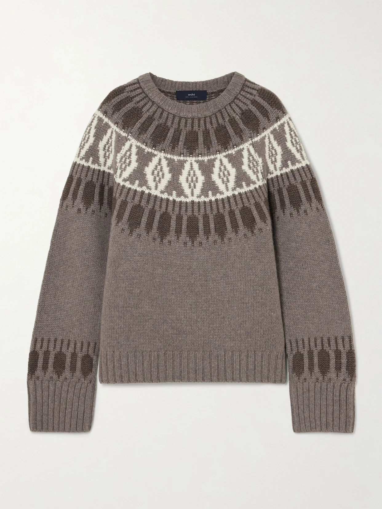 Jackson Fair Isle Cashmere Sweater - 1
