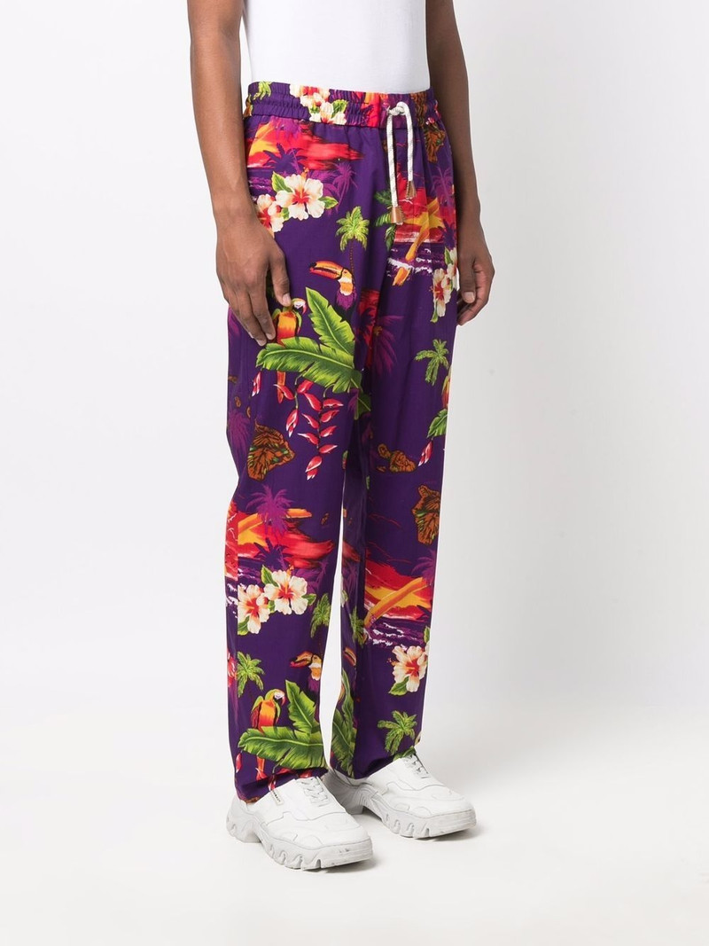 x Moncler Hawaiian-print track pants 4