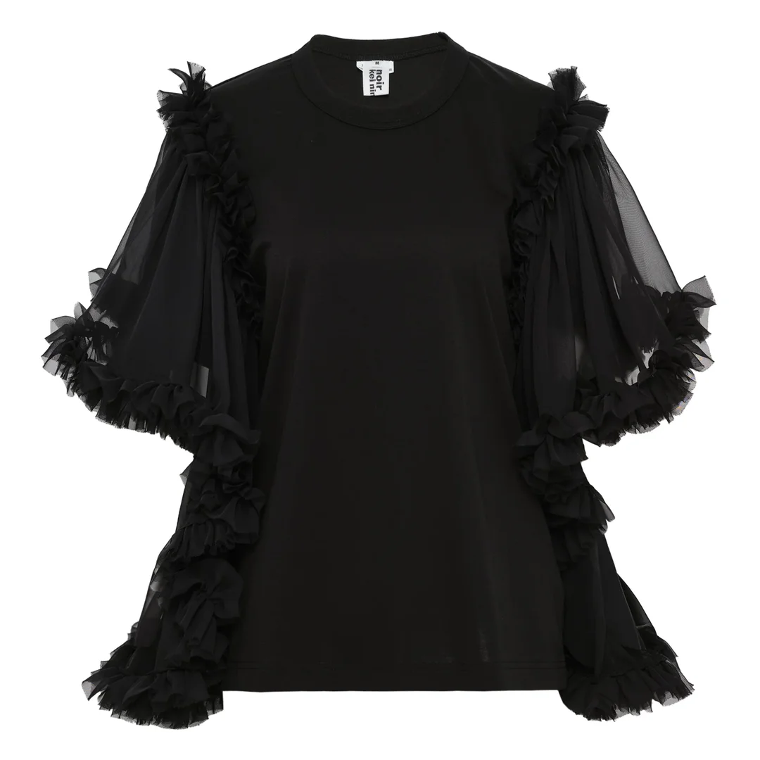 Cotton Ponte x Polyester Top - 1