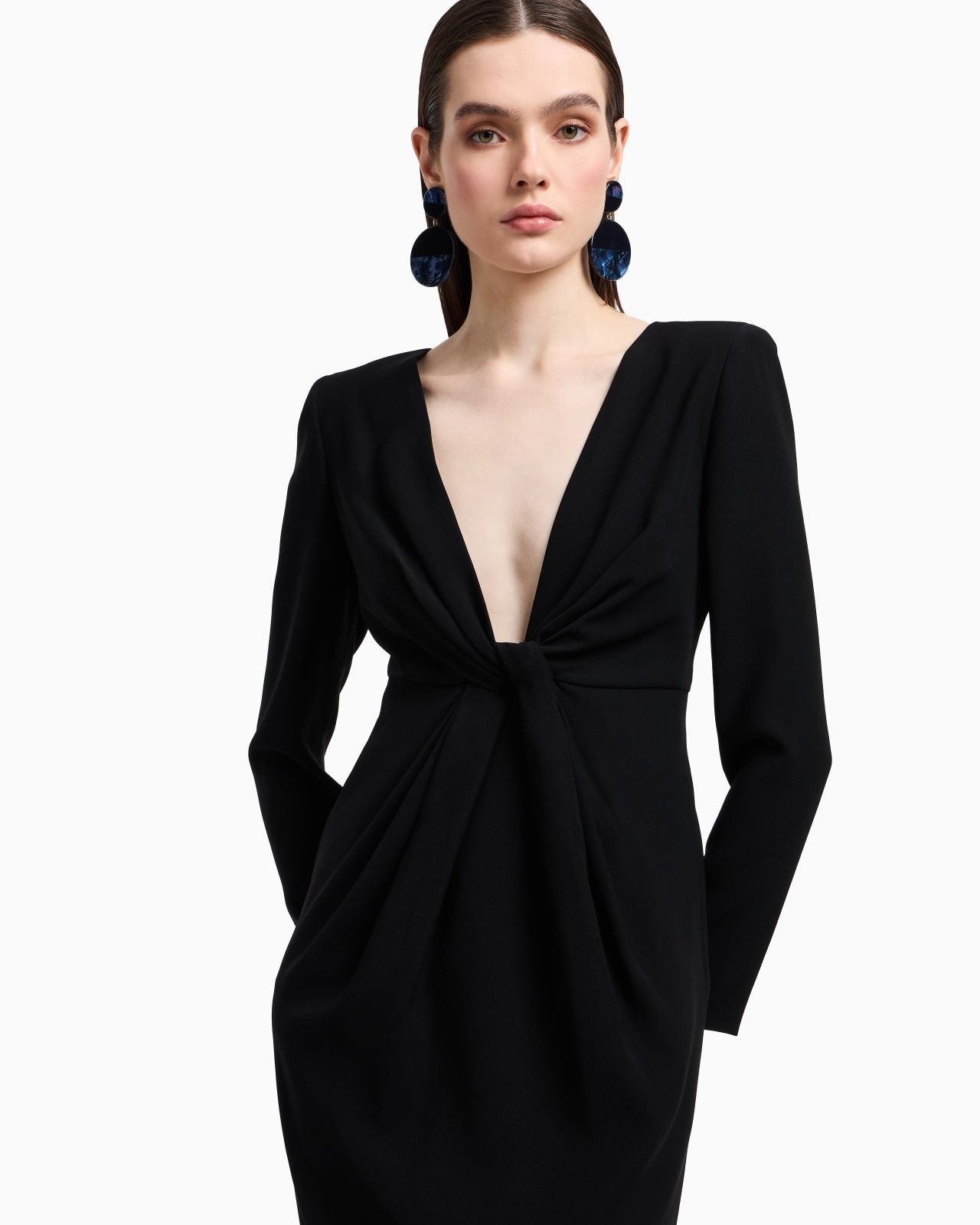 TECHNICAL-CADY MIDI DRESS WITH TORCHON - 5