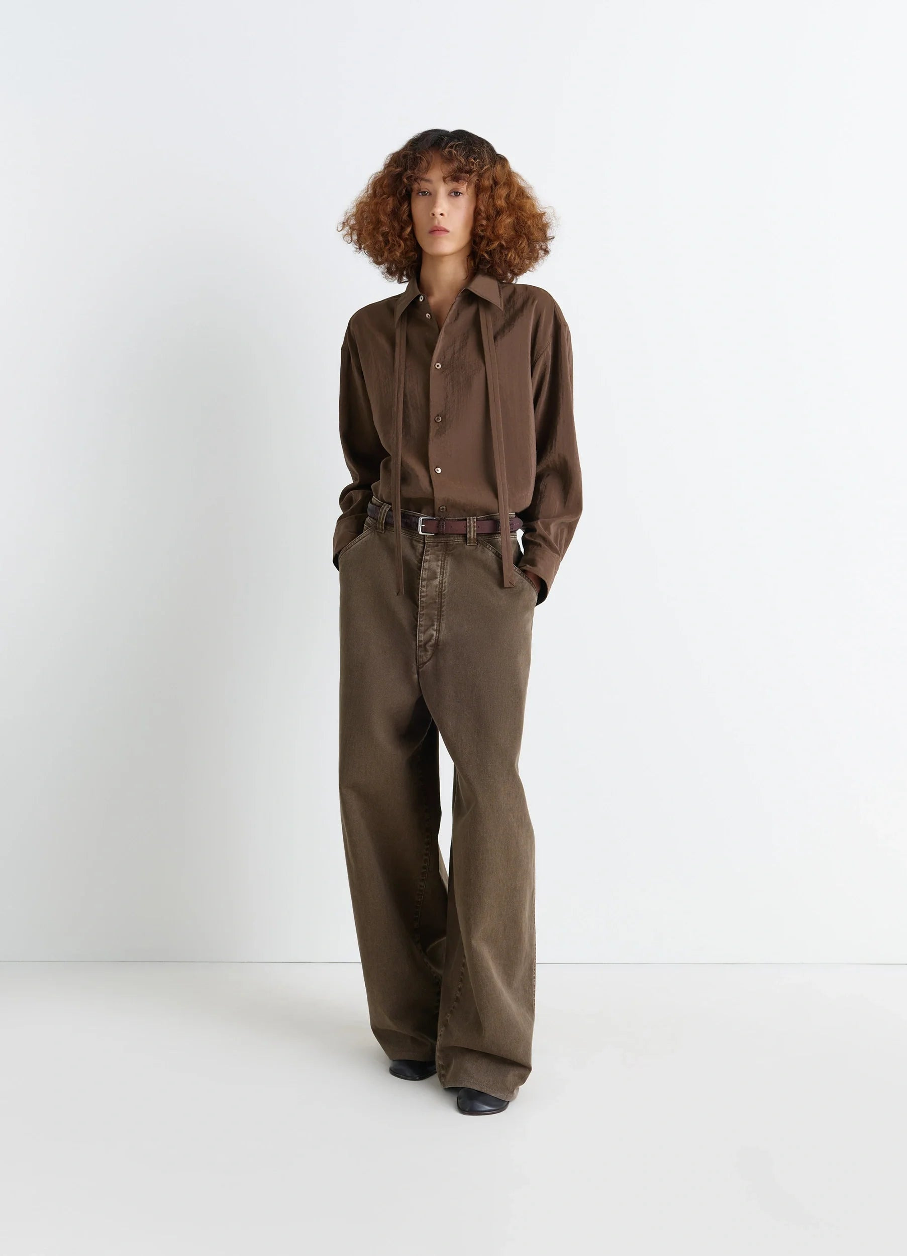 LONG SHIRT WITH TIE - 3