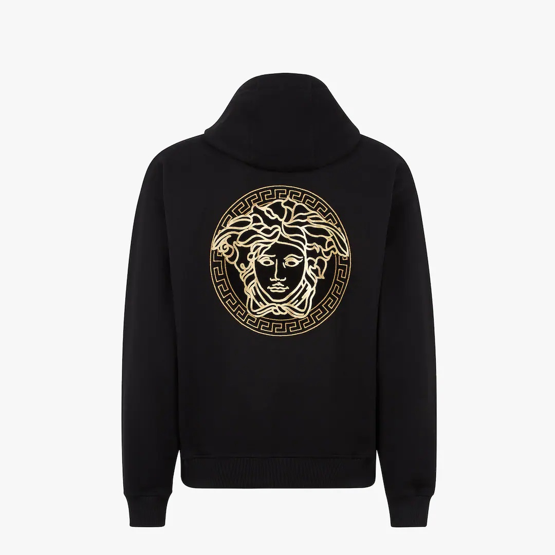 Fendace Black jersey  Logo sweatshirt - 2