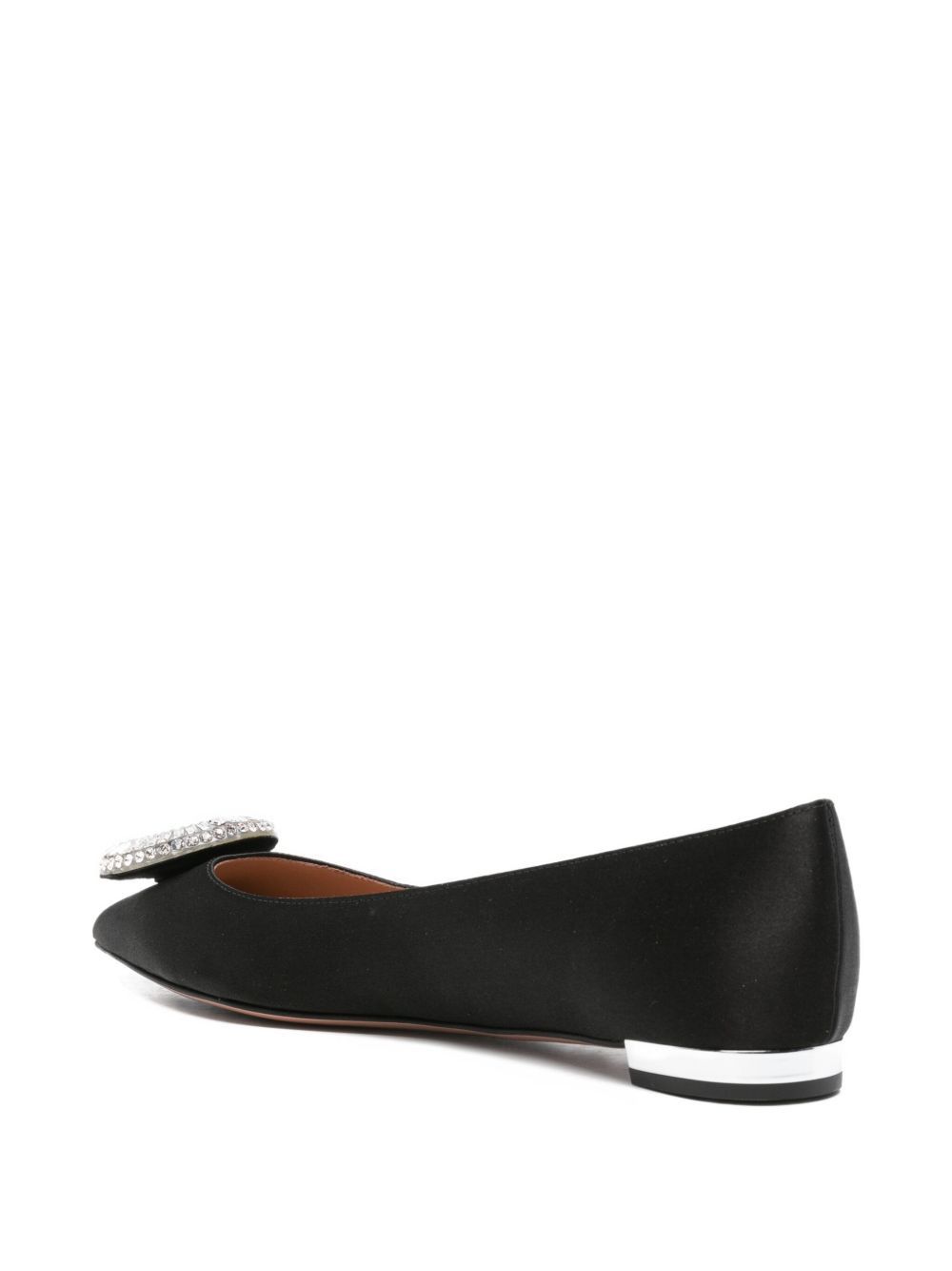 Crystal Hoop embellished flat pumps - 3