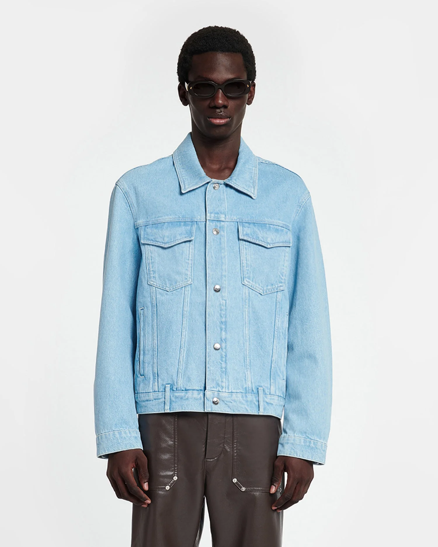 Patch Pocket Denim Jacket - 1