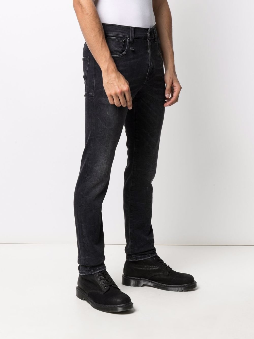 dark-wash slim-fit jeans - 3