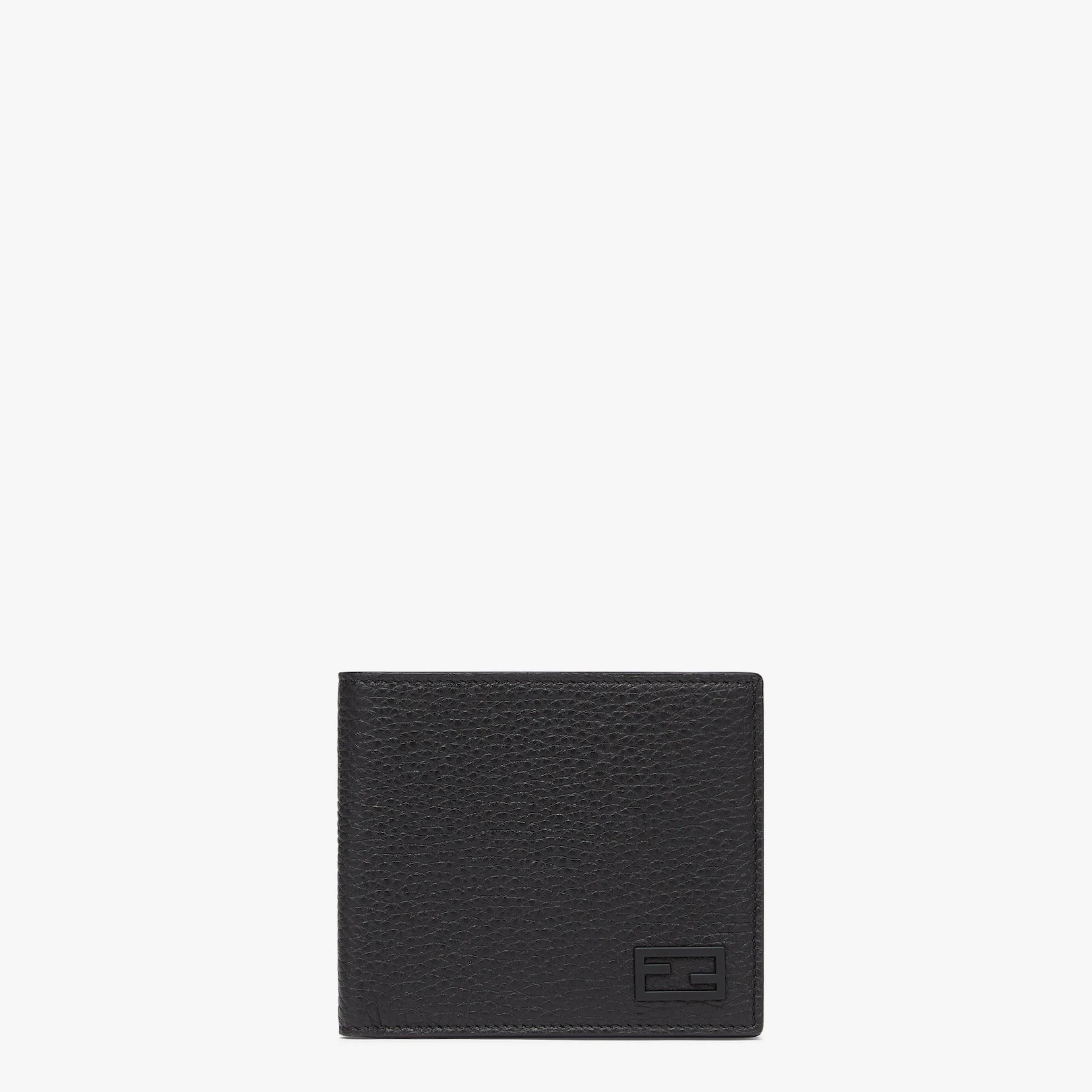 Black leather bi-fold wallet - 1