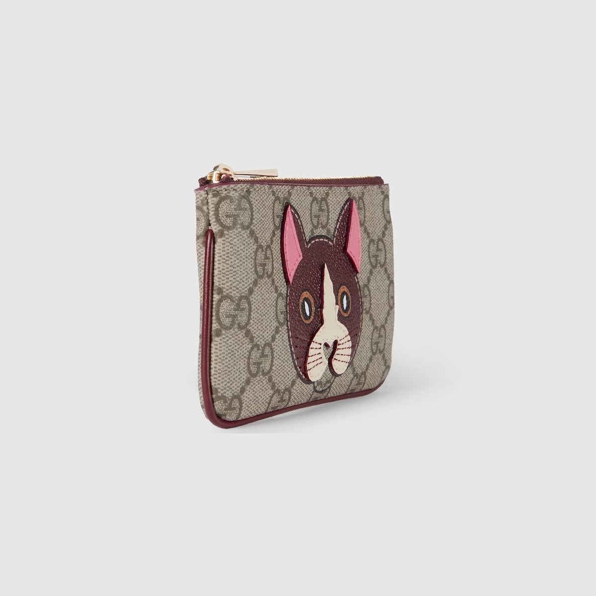 GG key case with cat detail - 3