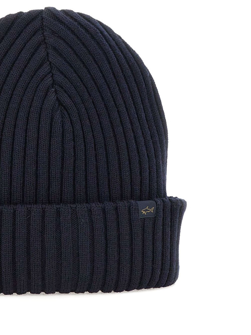 ribbed logo-label beanie 4