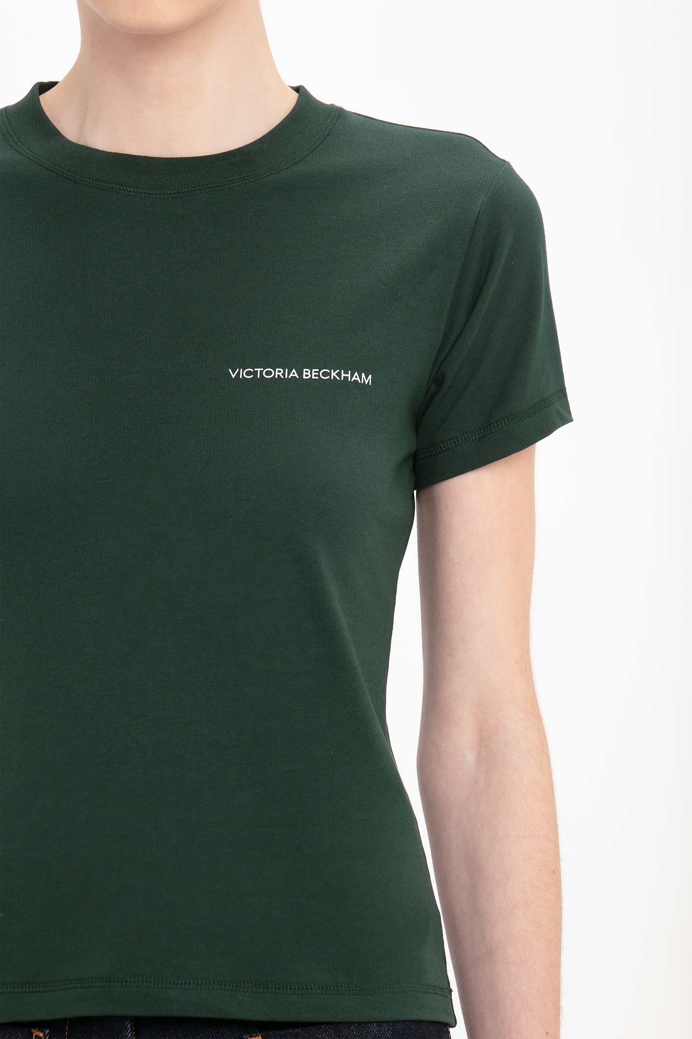 Exclusive Shrunken Logo Tee In Seaweed - 6