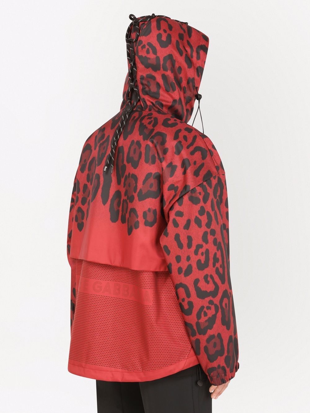 leopard-print hooded jacket - 6