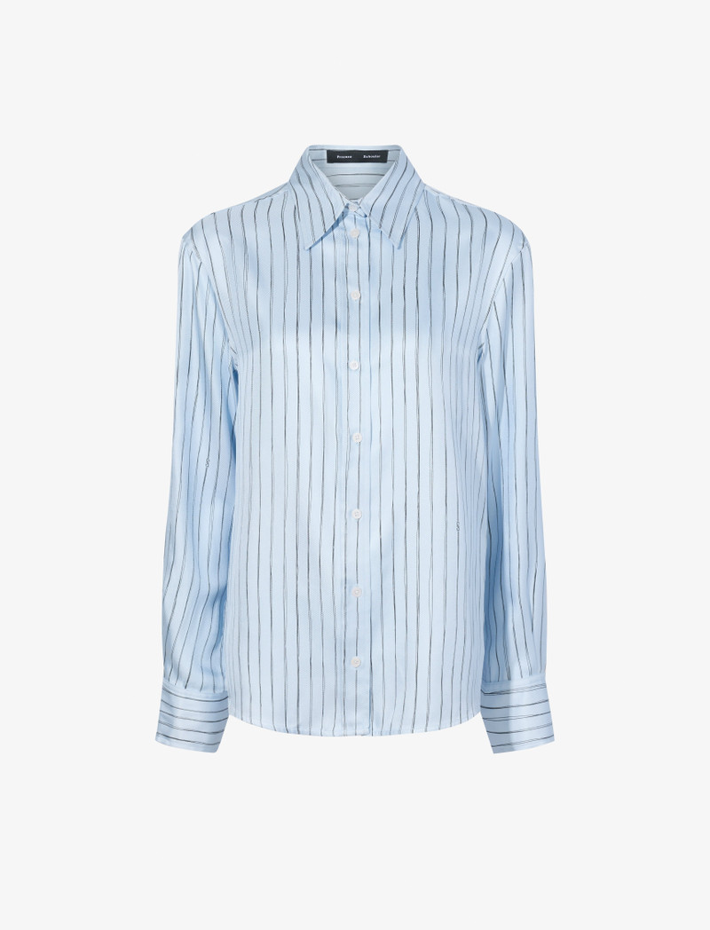 Madison Top in Stripe Silk Twill 1