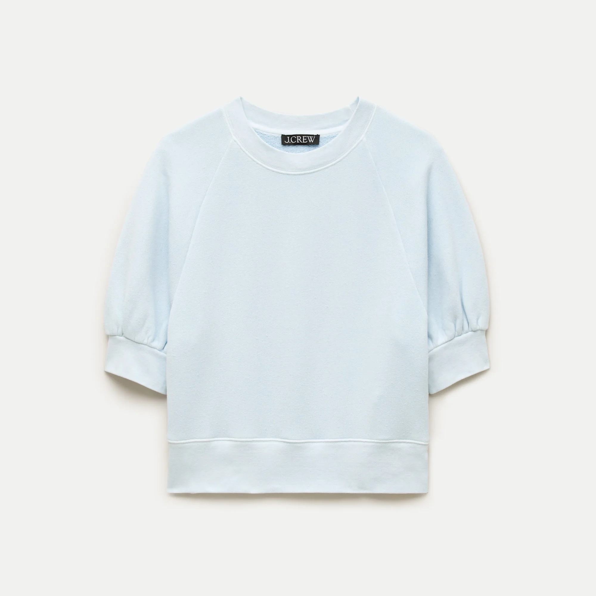 Heritage terry puff-sleeve sweatshirt - 1
