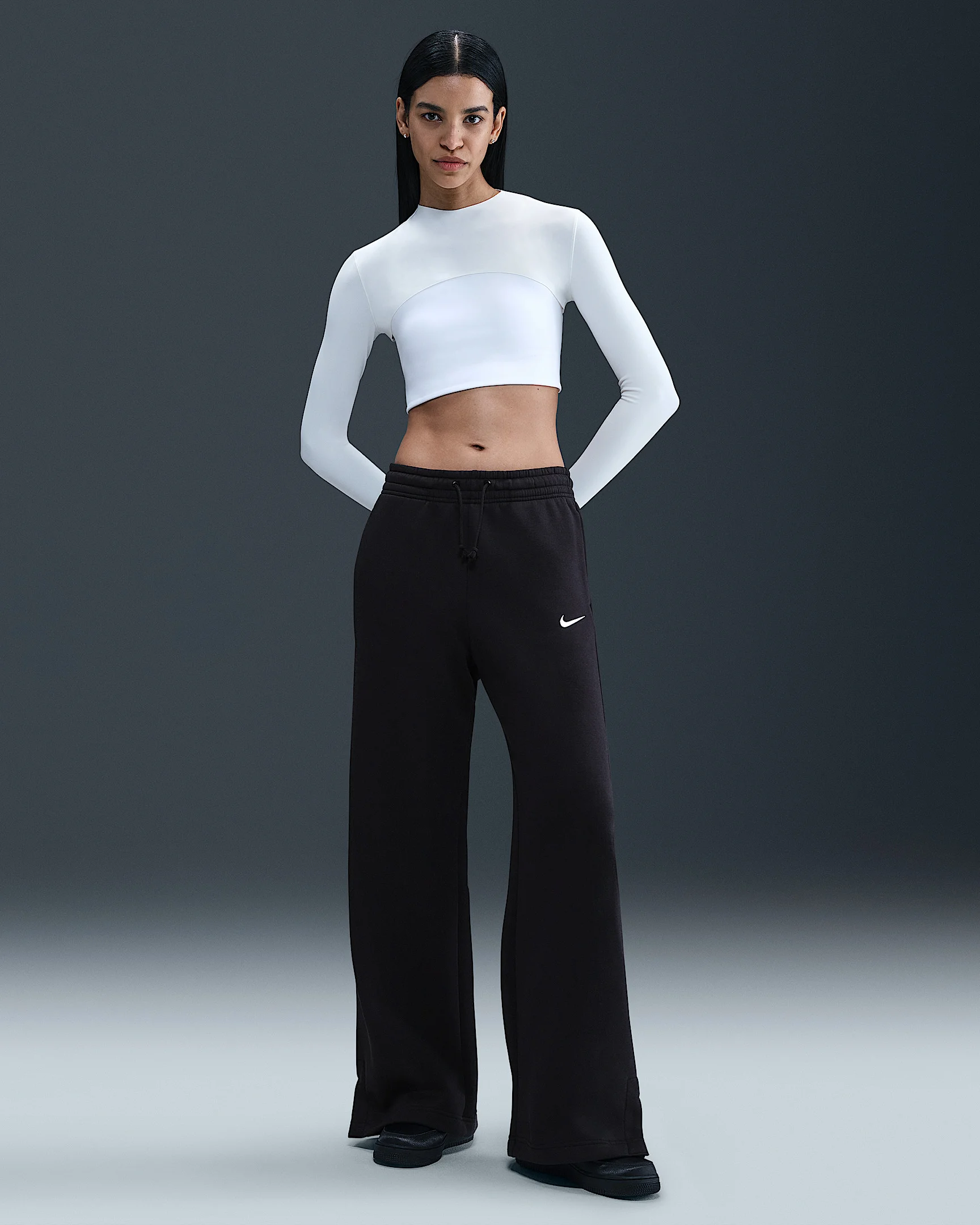 Nike Sportswear Phoenix Fleece Women's High-Waisted Wide-Leg Pants - 1