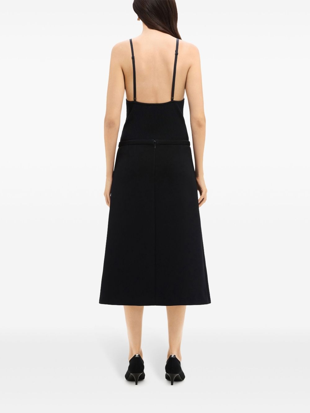 Heritage crepe-texture midi skirt - 4