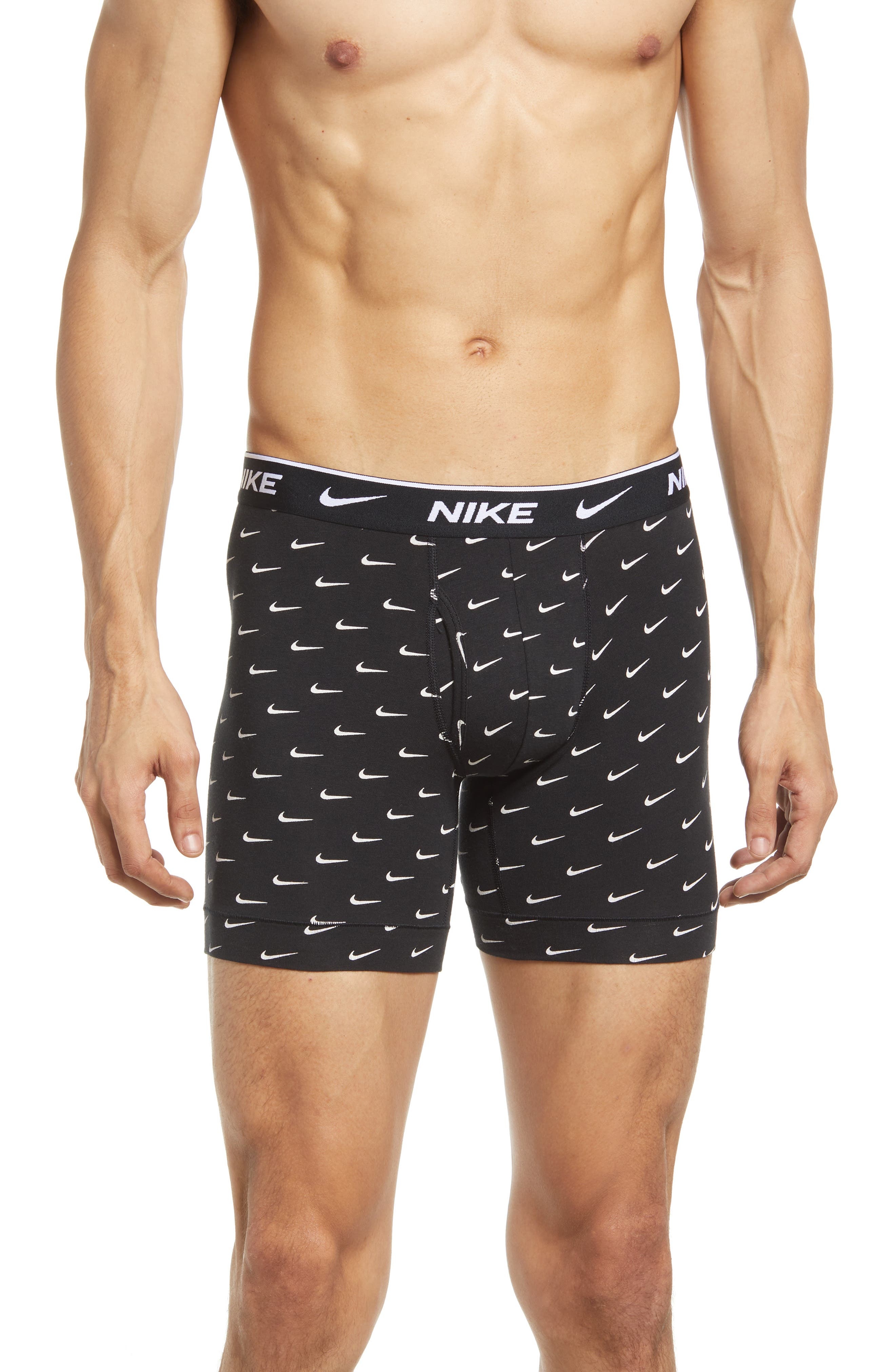 Dri-FIT Essential Assorted 3-Pack Stretch Cotton Boxer Briefs - 2