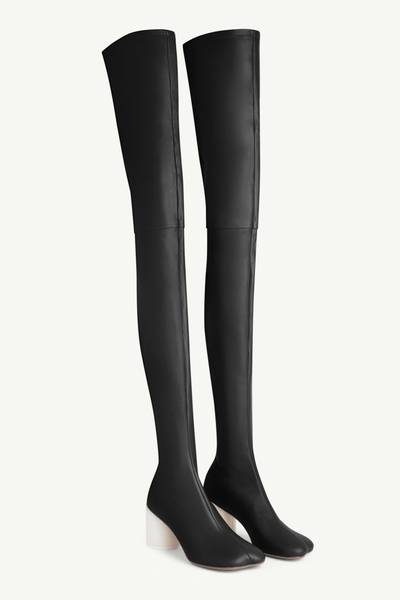 MM6 Maison Margiela Anatomic stretch thigh boots outlook