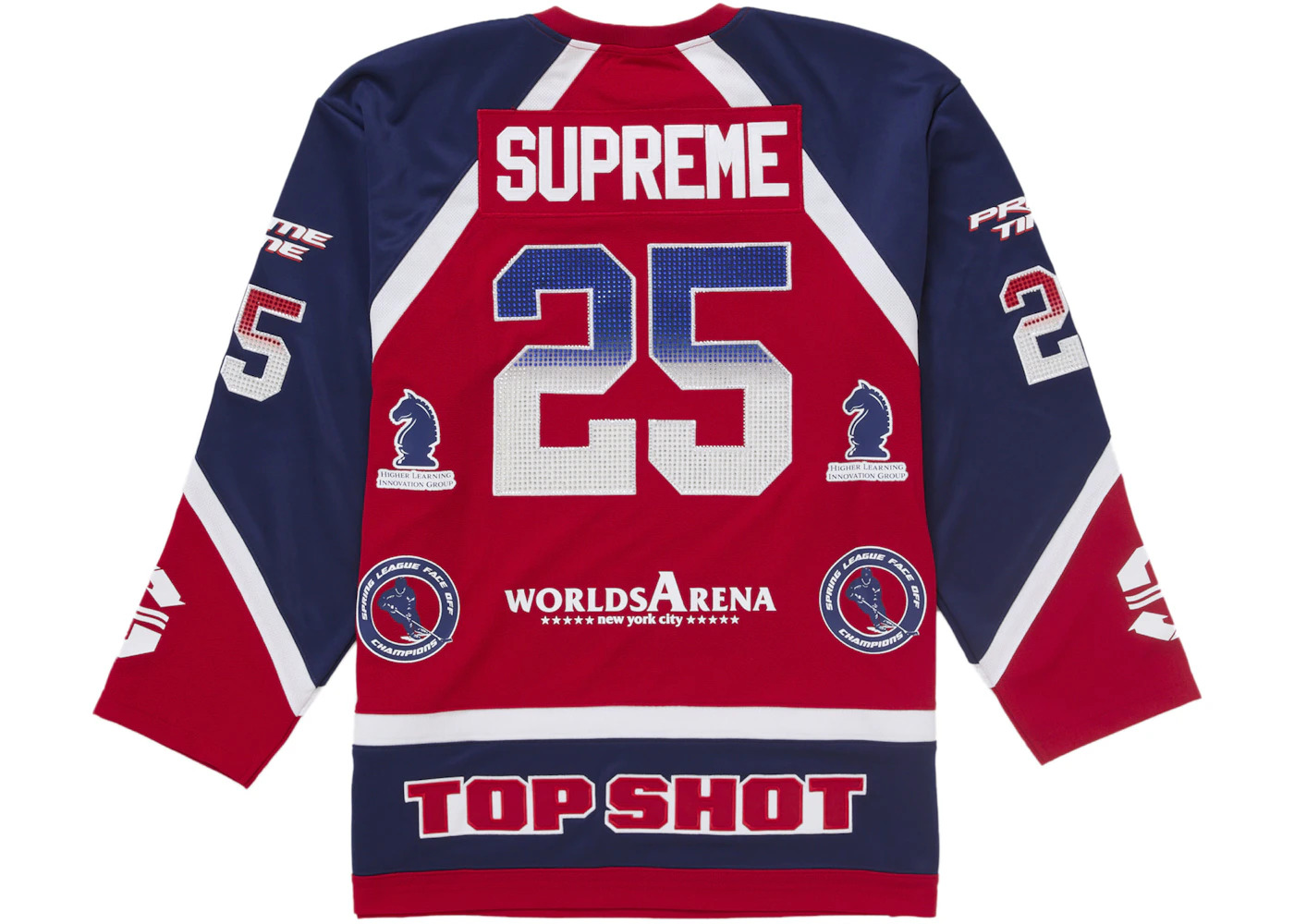 Supreme Rhinestone Hockey Jersey Red - 2