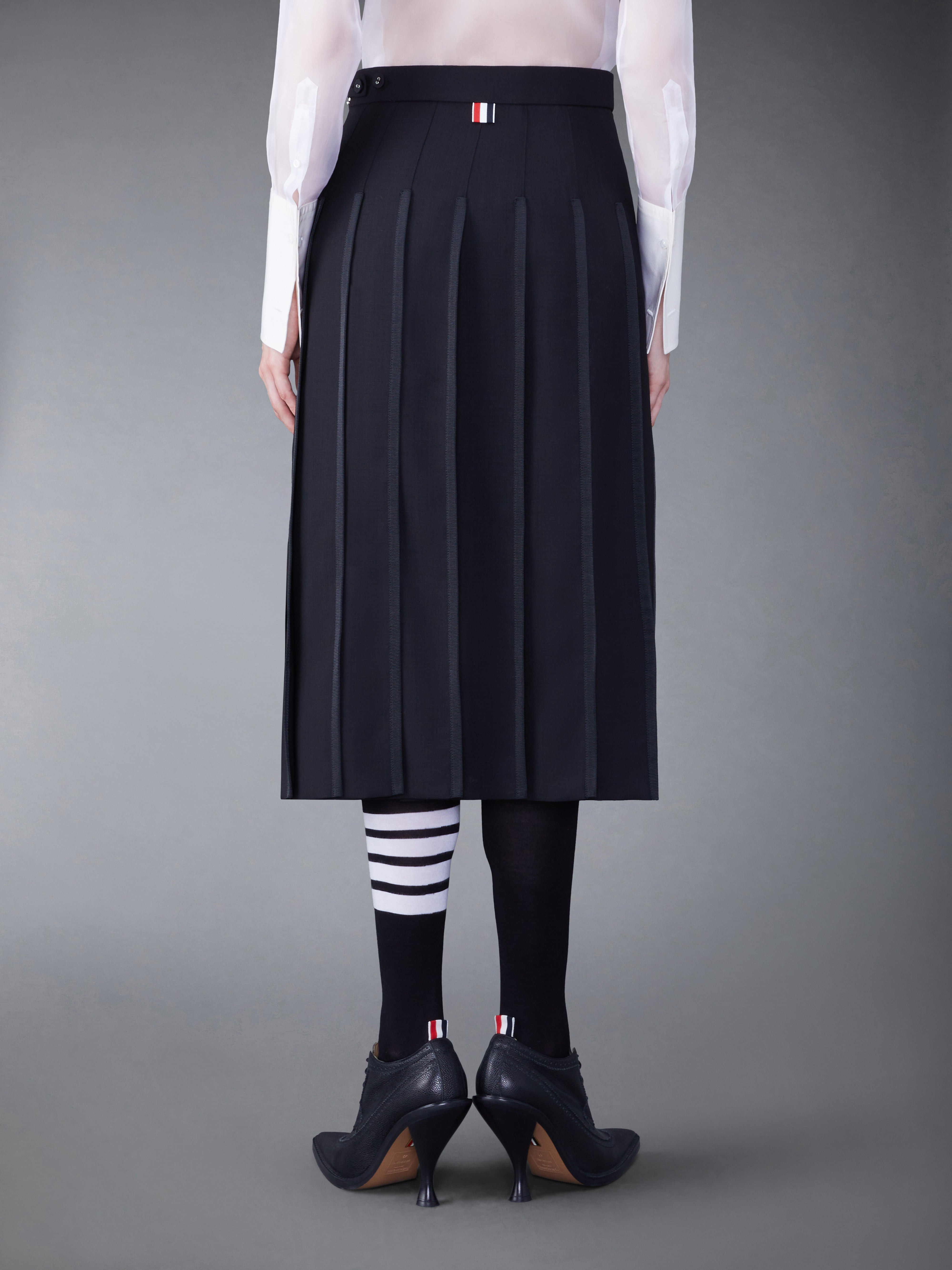 Classic Tipping Pleated Skirt - 3