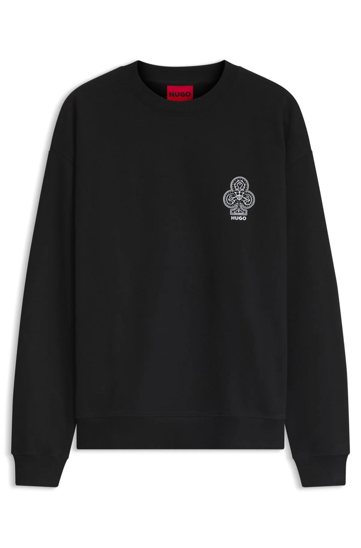 COTTON-FLEECE SWEATSHIRT WITH LOGO ARTWORK - 1