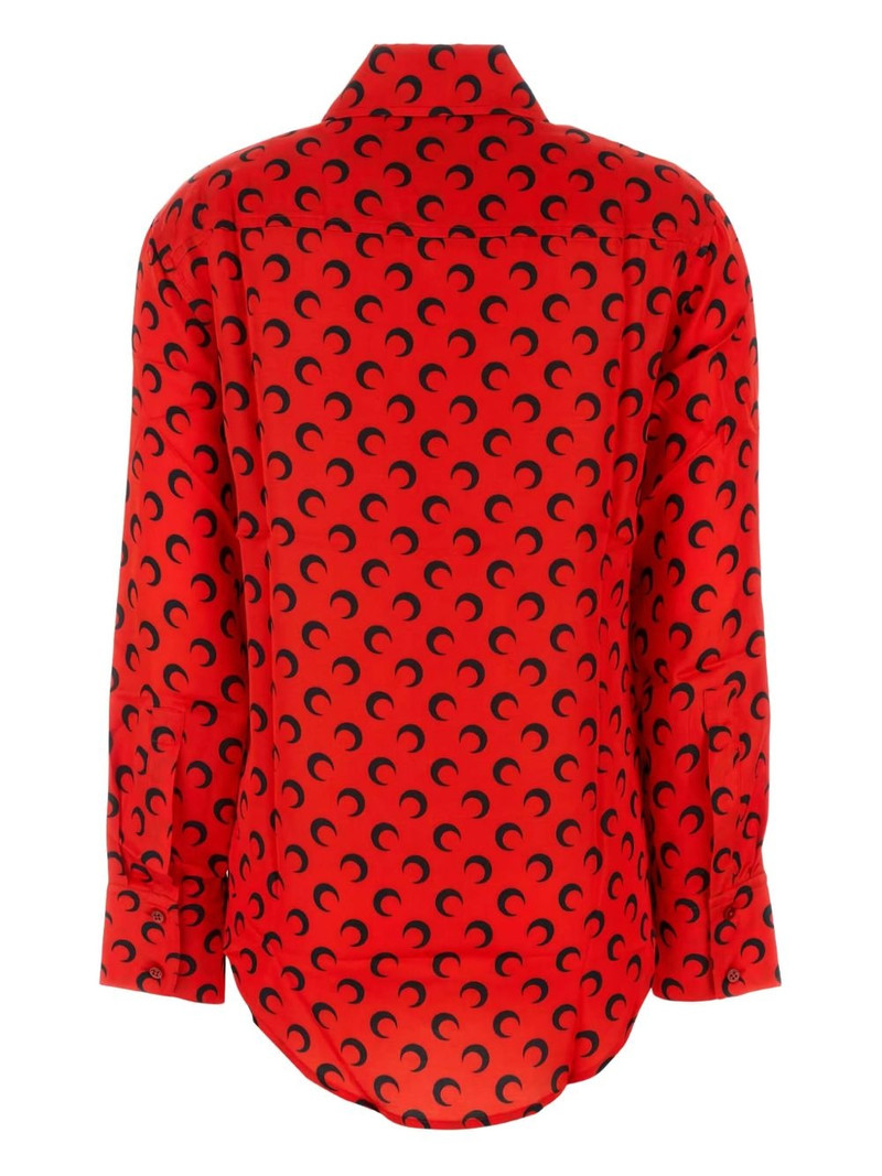 Marine Serre printed satin shirt outlook