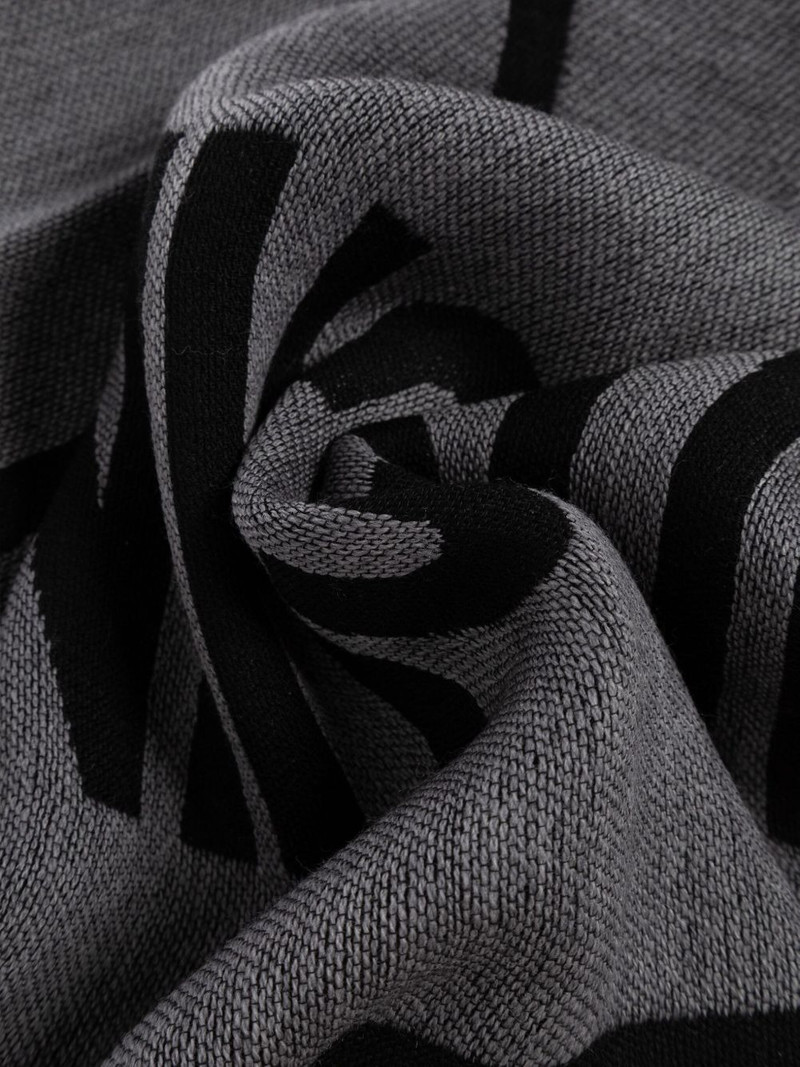 Moschino logo-detail wool scarf outlook