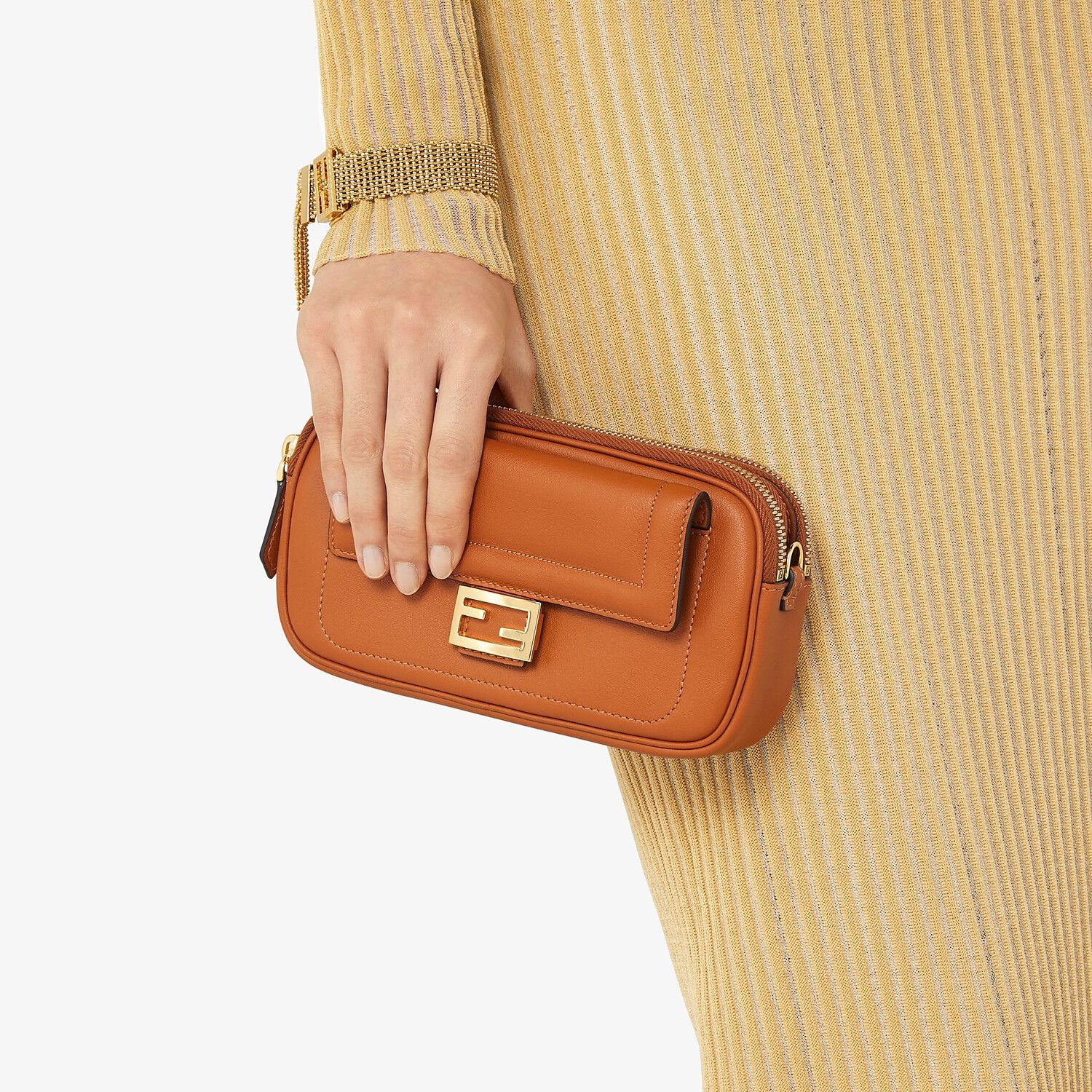 Brown leather mini bag - 2