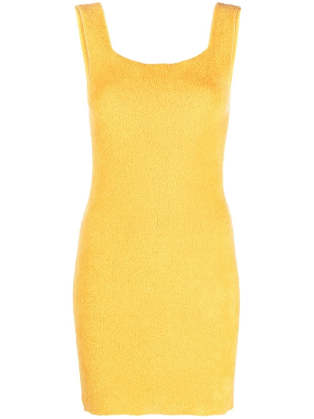 textured knitted mini dress - 1