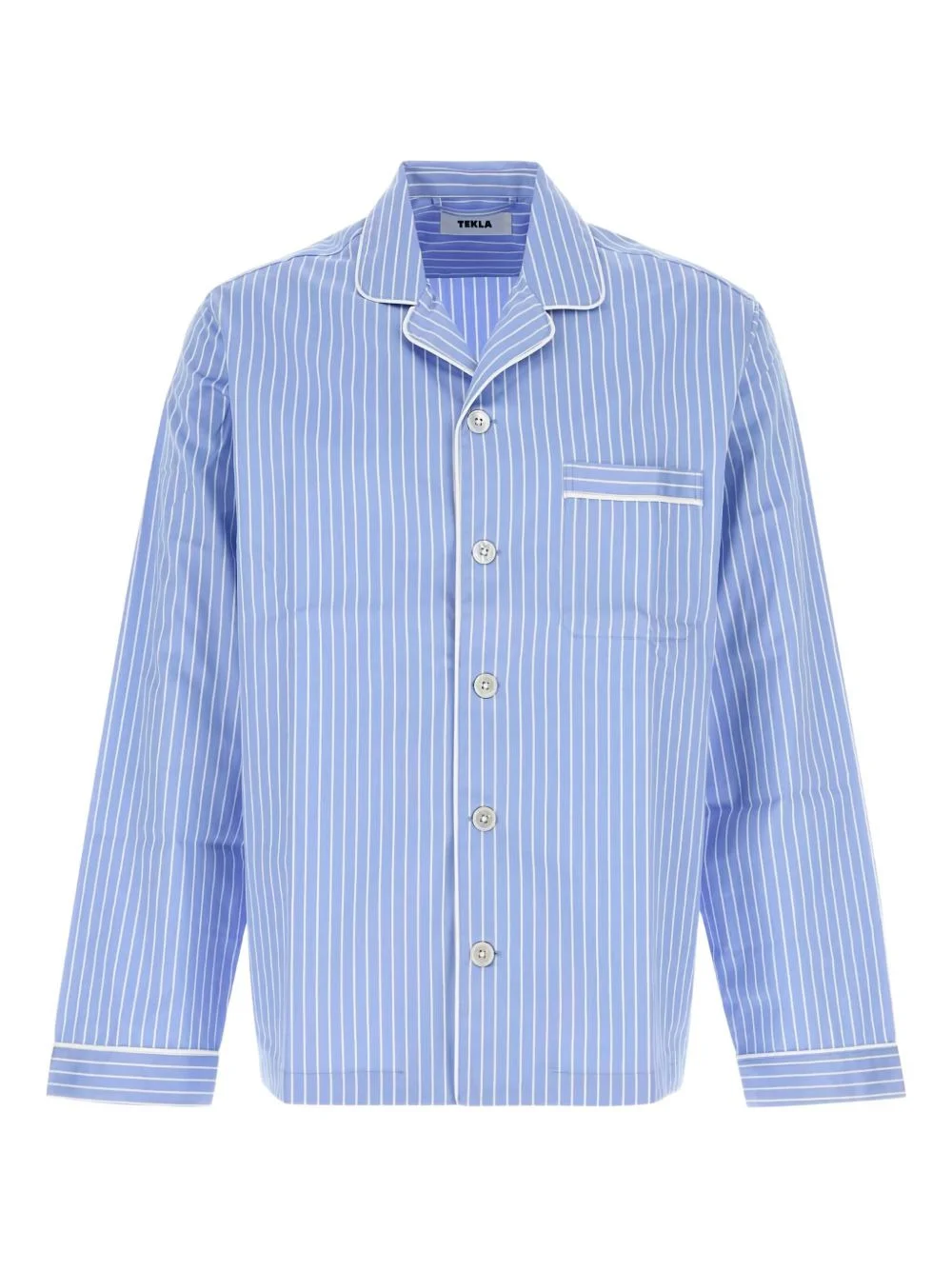 embroidered striped shirt - 1