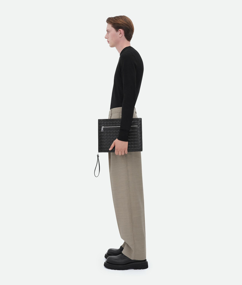 Bottega Veneta medium classic intrecciato document case outlook