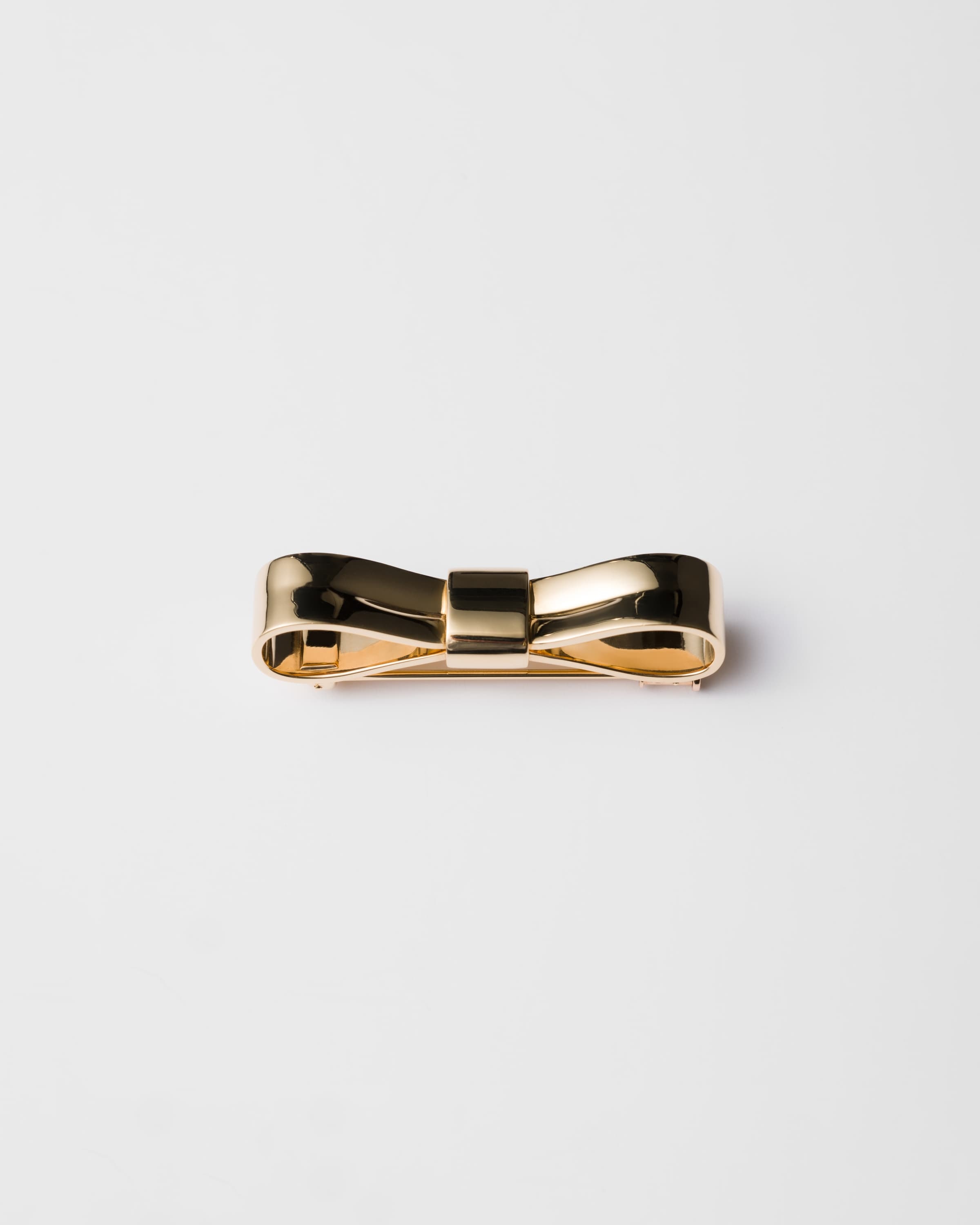 Small Eternal Gold Bow brooch - yellow gold - 3