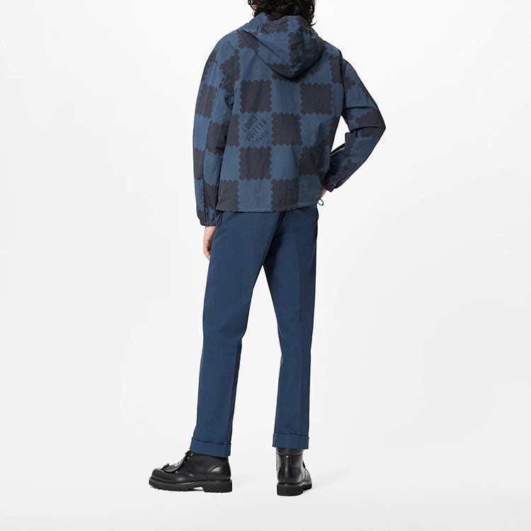 Men's LOUIS VUITTON x NIGO2 Crossover LV2 SS22 Grid Drawstring Navy Blue 1A9GVM - 4