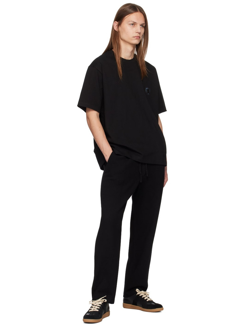 SOLID HOMME Black Drawstring Sweatpants outlook