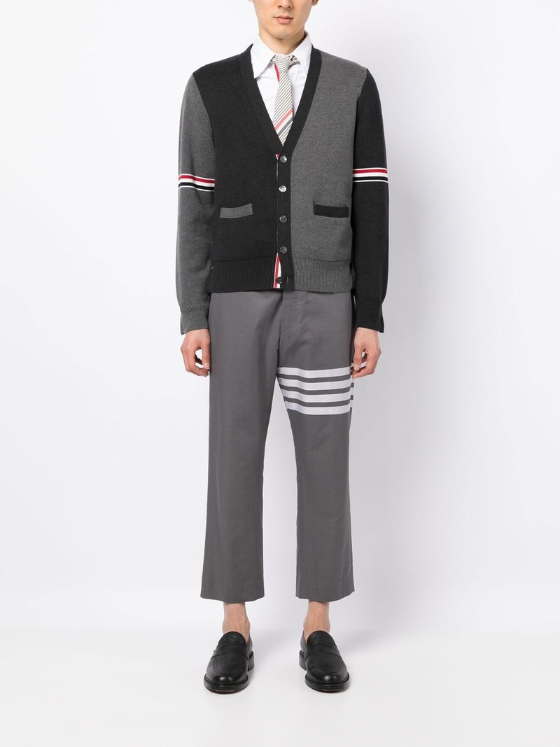 Thom Browne colour-block cotton cardigan outlook