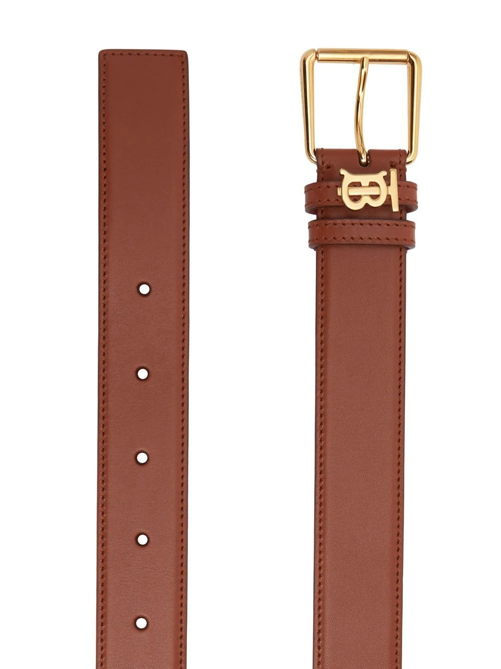 monogram-motif leather belt - 2