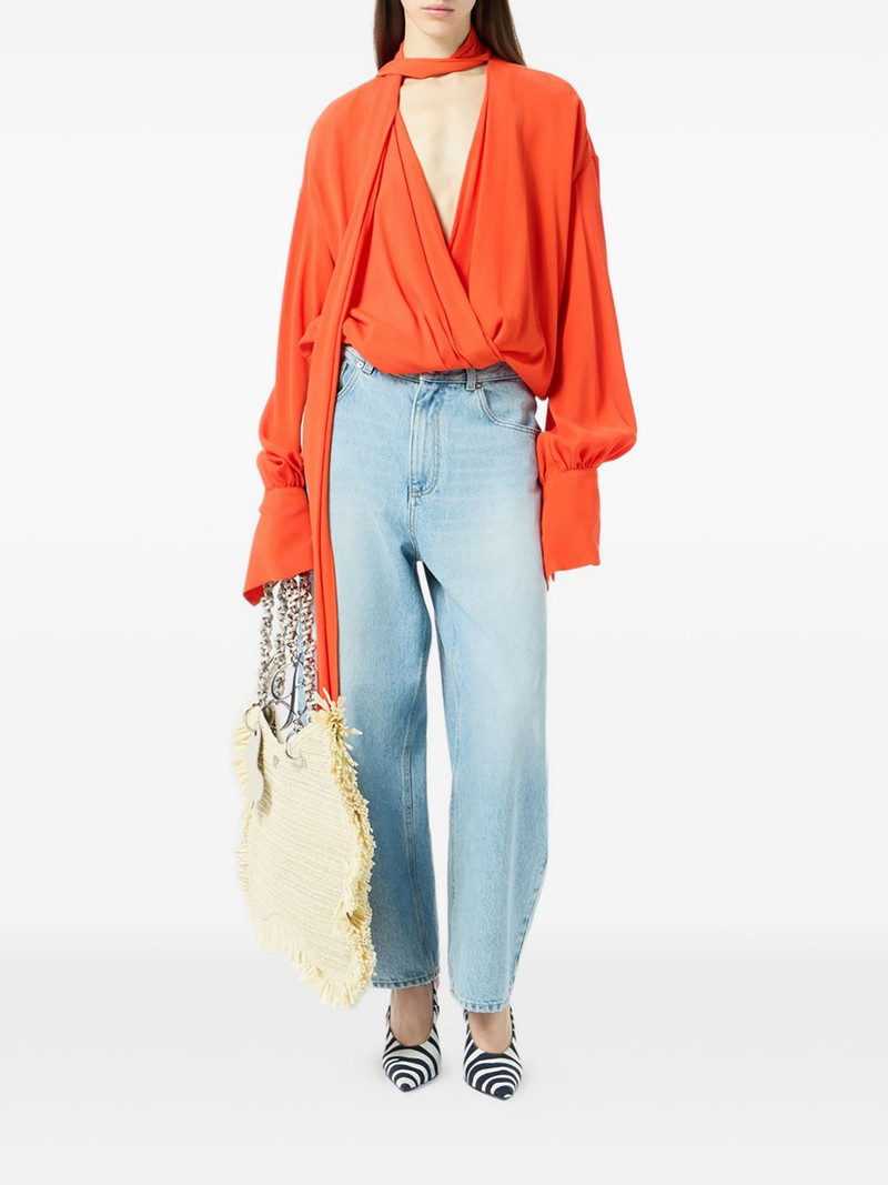 Blumarine scarf-detail blouse outlook