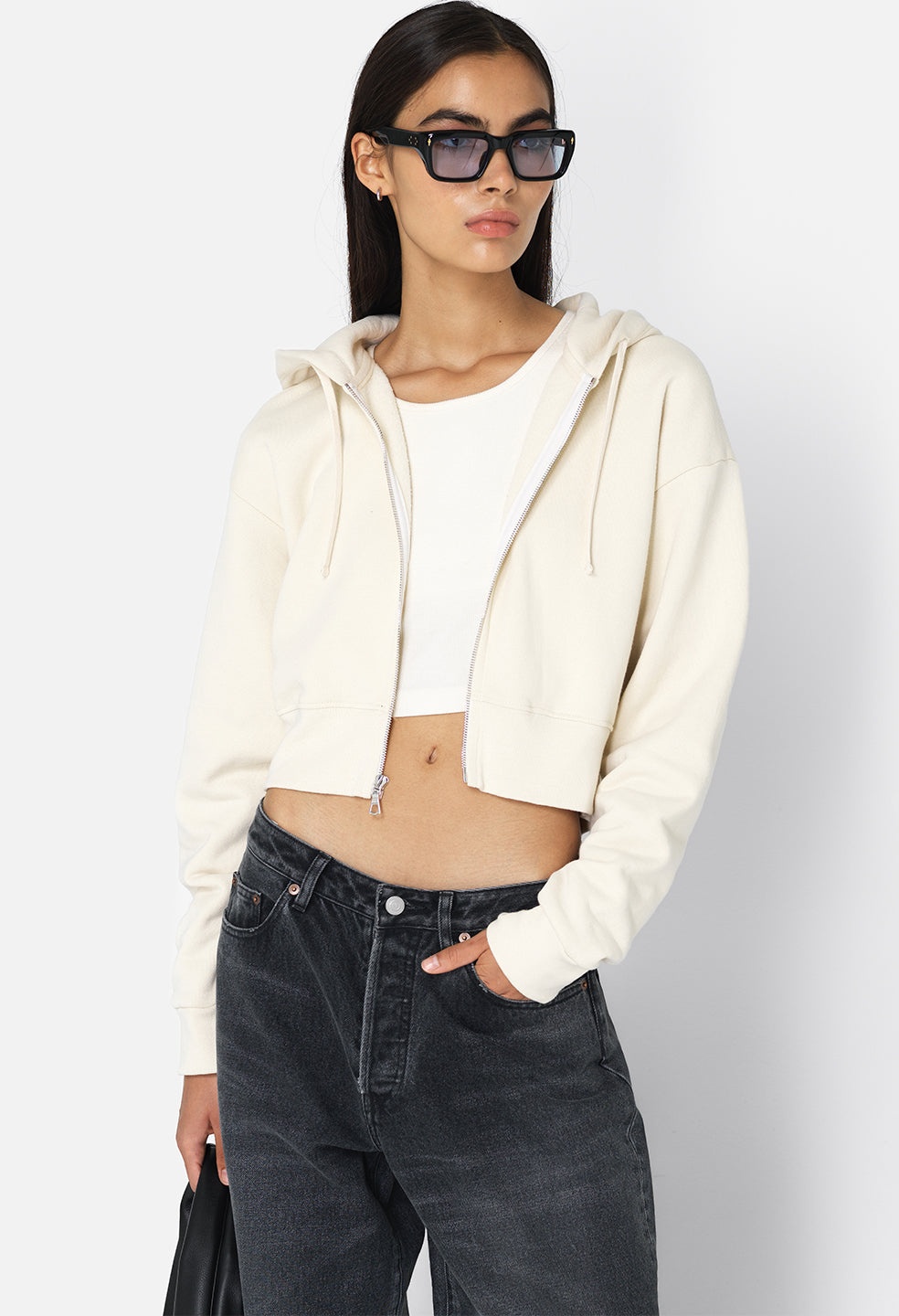 FLEECED BOCA ZIP HOODIE - 1