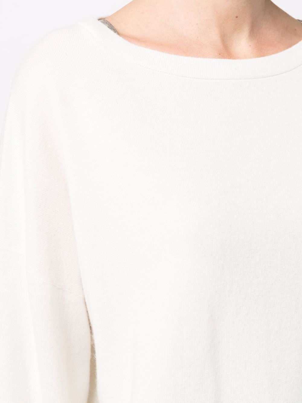 round-neck cashmere jumper - 5