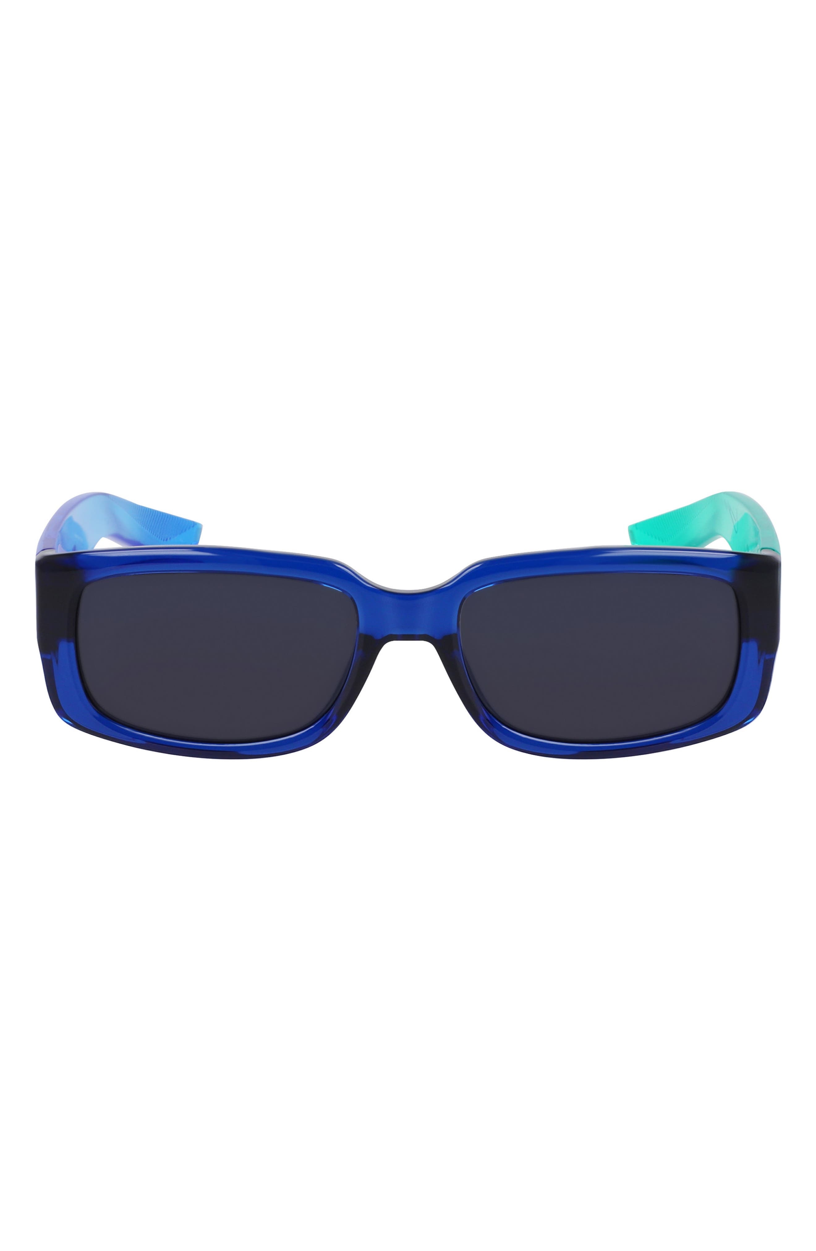 Nike Variant I 56mm Rectangle Sunglasses in Midnight Navy /Navy at Nordstrom - 1