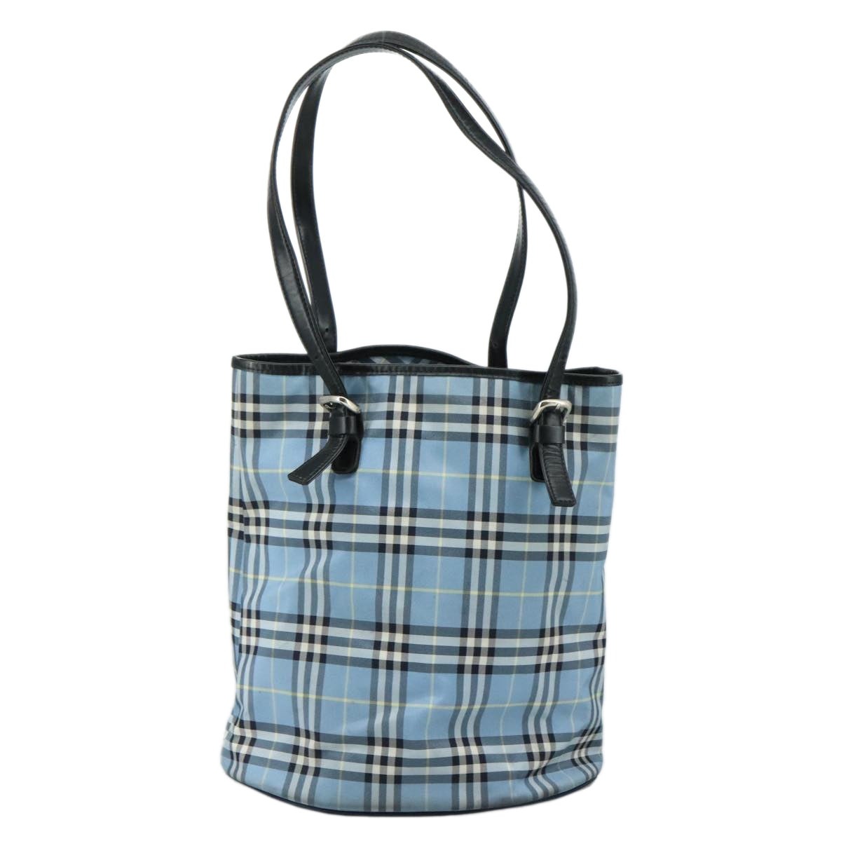 Burberry Blue Label Nova Check Tote Bag Nylon Blue - 2