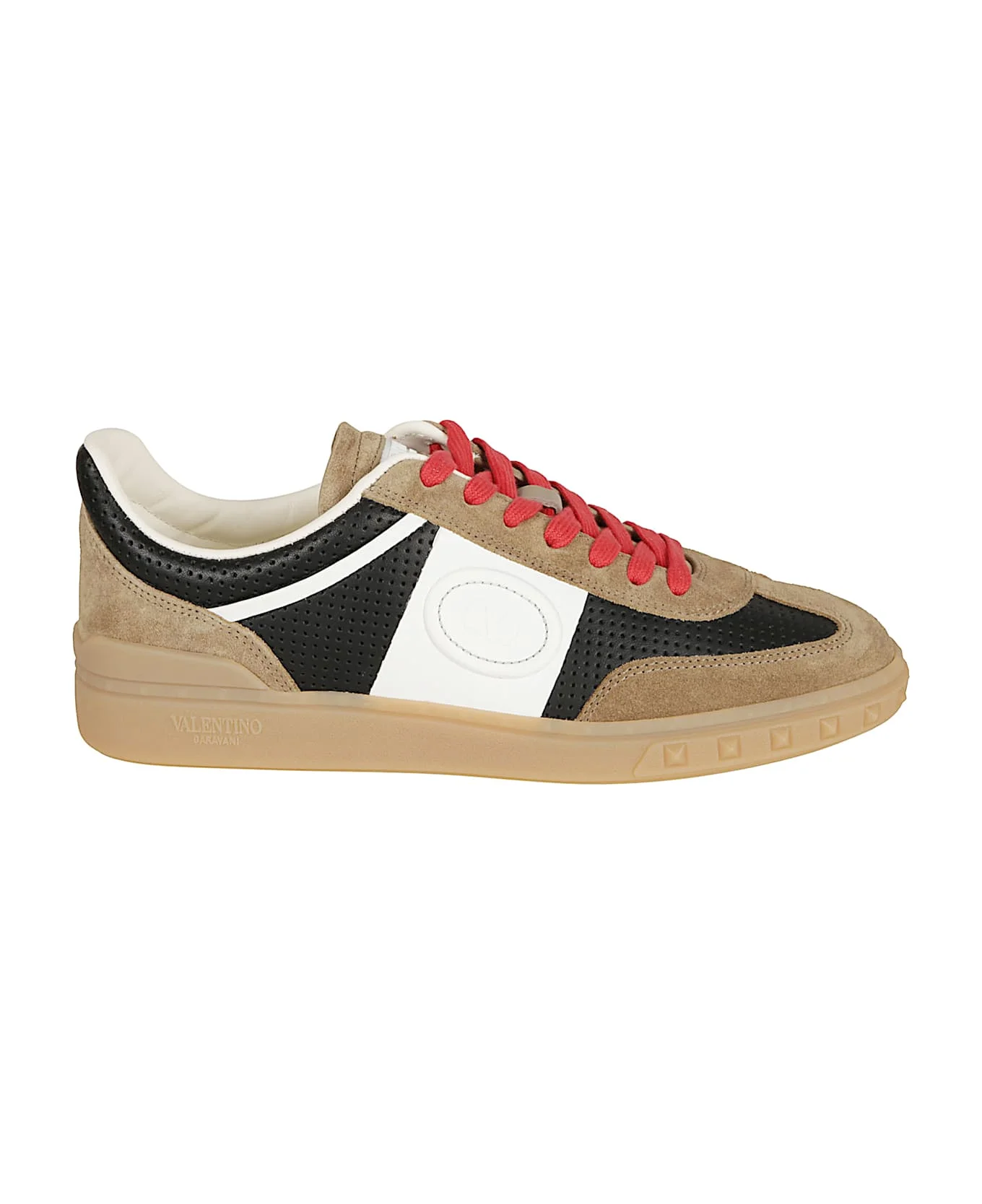Perforated Leather Sneakers - 1