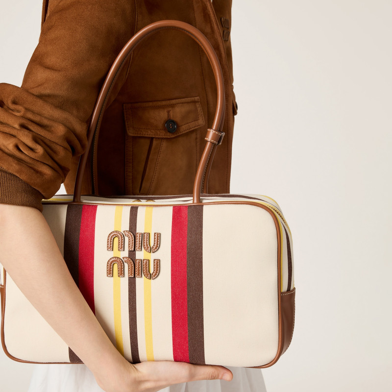 Beau canvas and leather bag 2