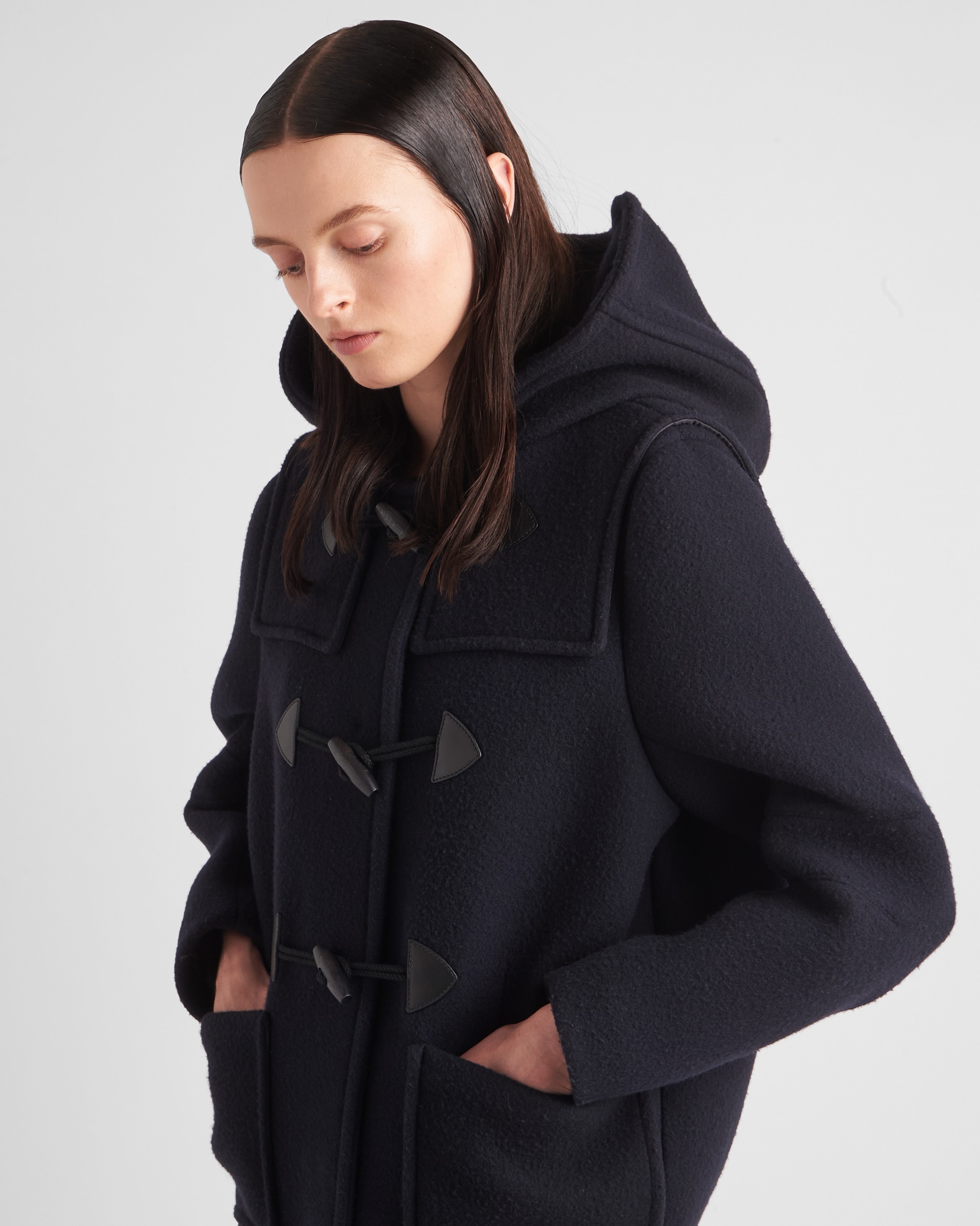 【プラダ・PRADA】Single-breasted velour cloth coat Prada Single-breasted velour cloth coat | prada | REVERSIBLE