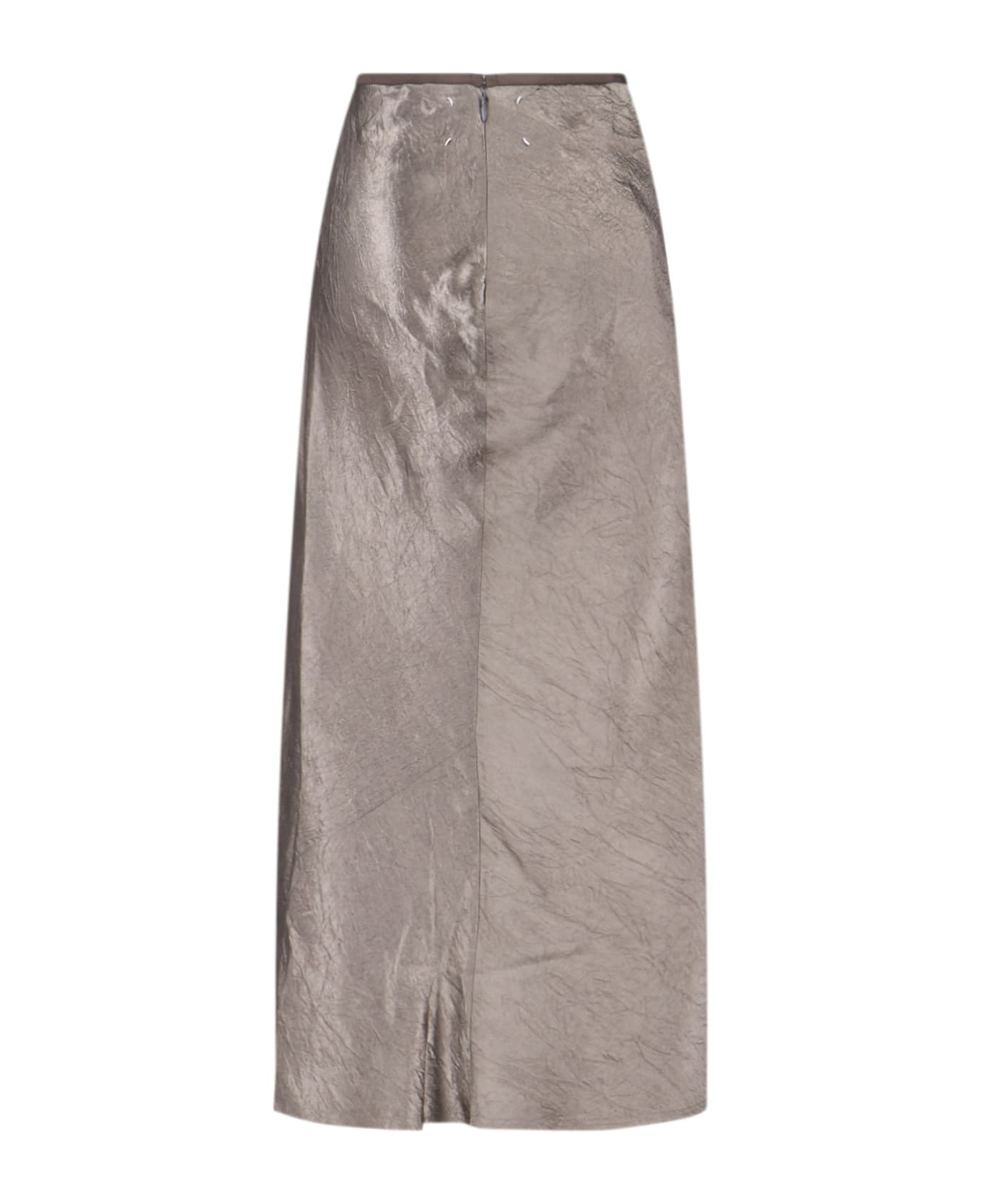 Satin Midi Skirt - 2