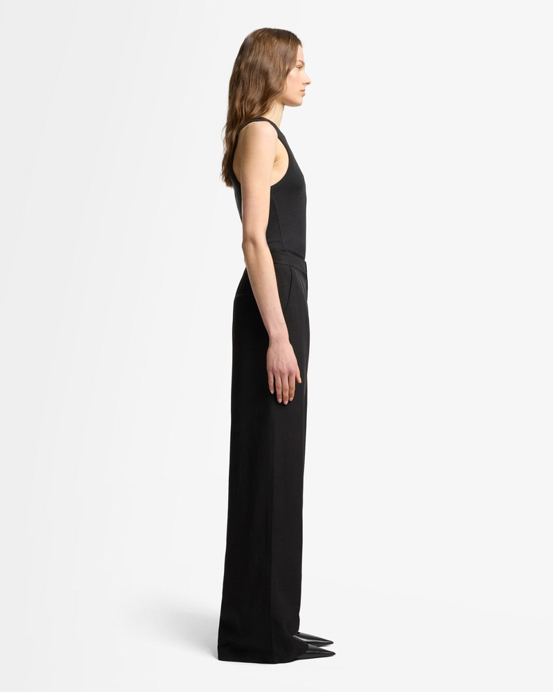 Classic Linen Pant in Black 6