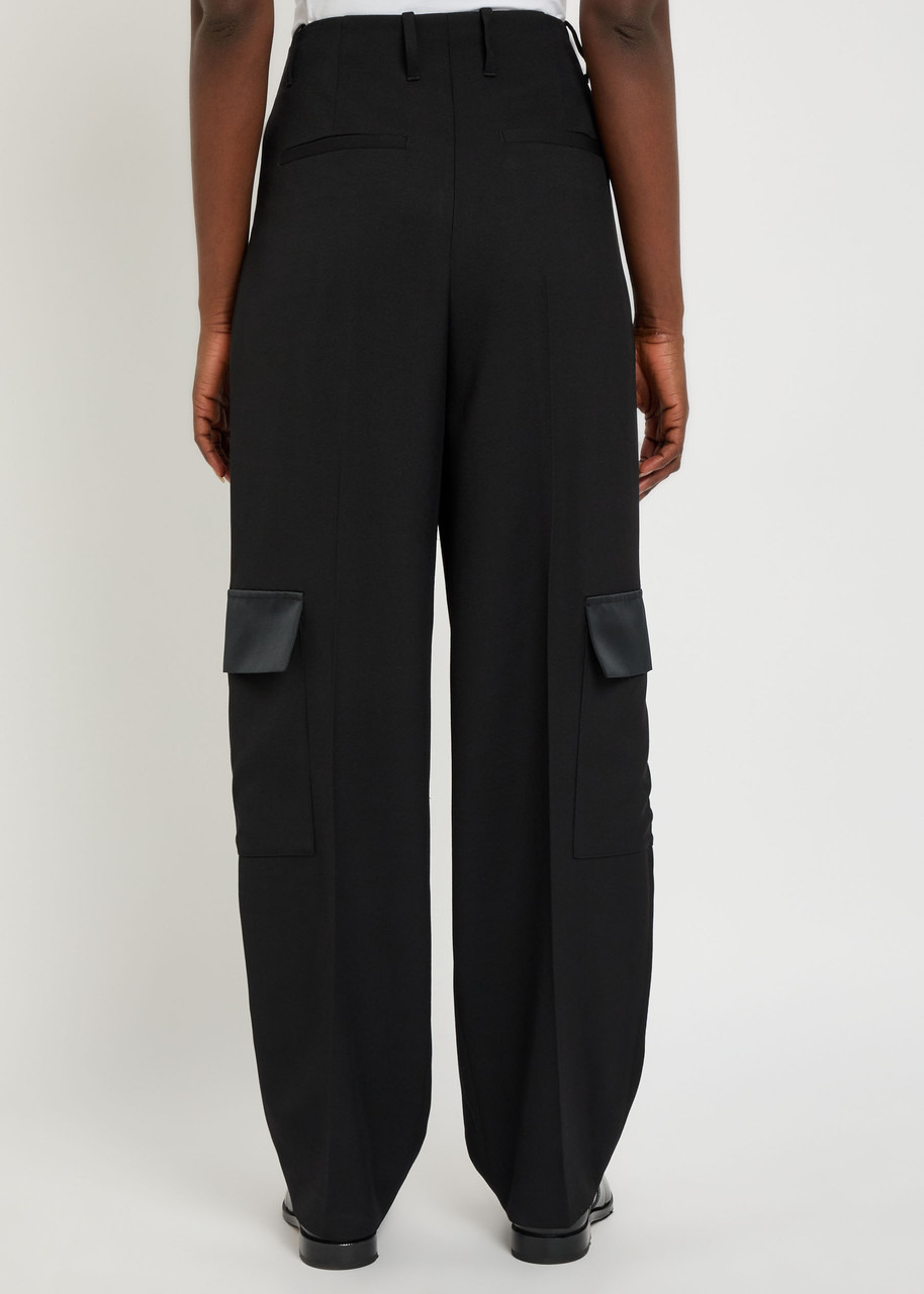 Wales Bonner Reverb Pleated Wool Gabardine Trousers - 3