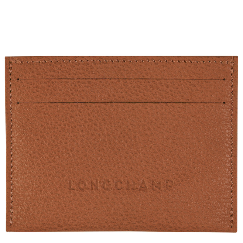 Le Foulonné Cardholder Caramel - Leather 1