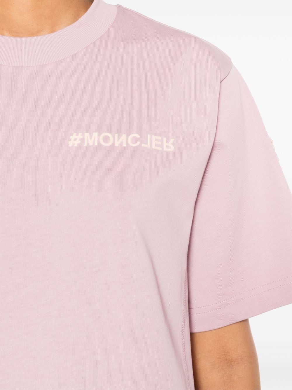 logo-appliquÃ© cotton T-shirt - 5