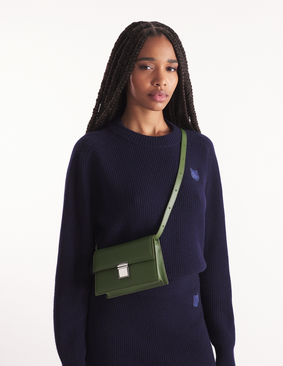 MAISON KITSUNE｜ (MINI PREPPY BAGUETTE(MW05146LR0001-P19 Maison Kitsuné MINI PREPPY BAGUETTE | maisonkitsune | REVERSIBLE